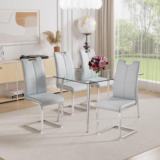 Krom Ayaklı Sandalye