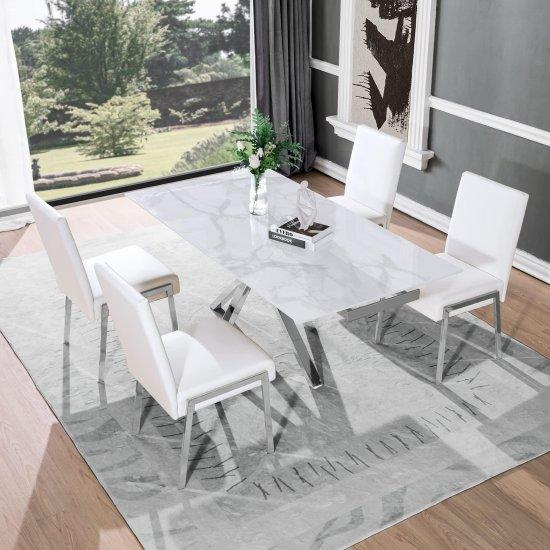 Krom Ayaklı Sandalye