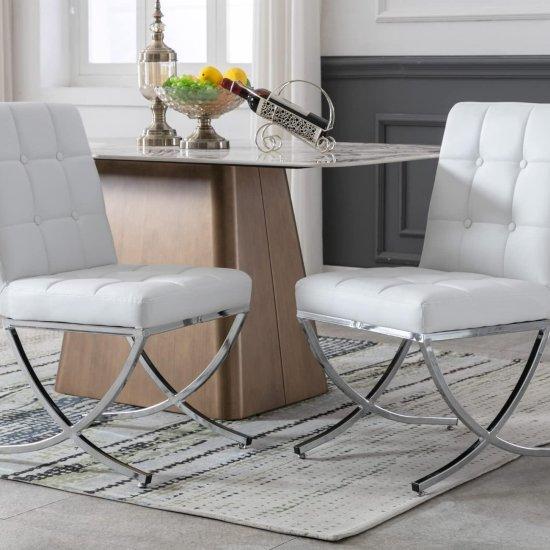 Krom Ayaklı Sandalye