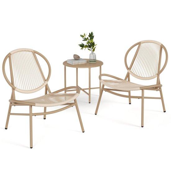 Küçük Balkonlar İçin Masa Sandalye