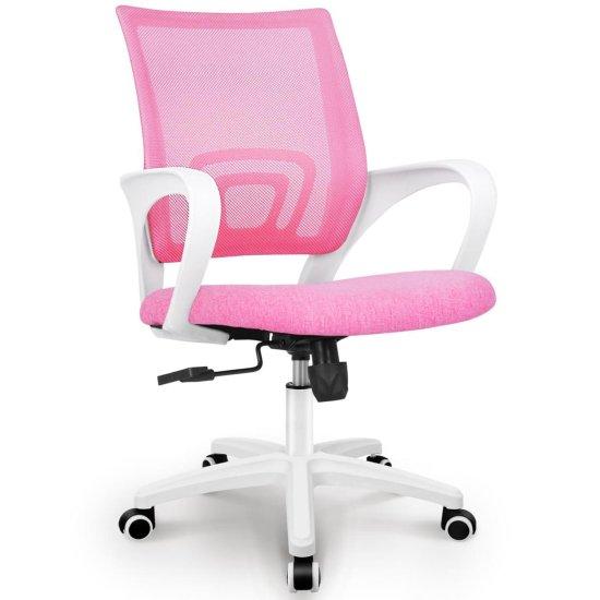 Pembe Çalışma Sandalyesi