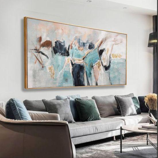 Tuval Üzerinde Renkli Fantezi Grafiti Desenli Modern Soyut Sanat Eseri 100x150 cm Duvar Dekoru