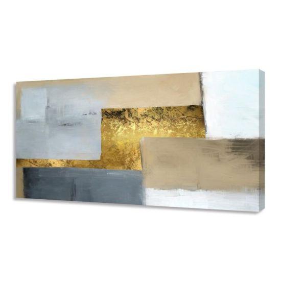 Modern Soyut Çizgilerle Süslenmiş Dekoratif Tuval Tablo Seti