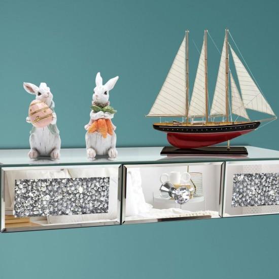 Aynalı Duvar Askısı