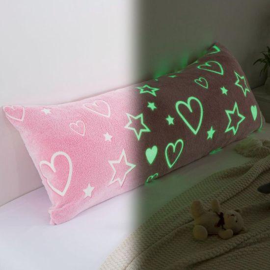 Yumuşak Kadife Parlayan Pembe Çocuk Odası Uzun Yastık Kılıfı