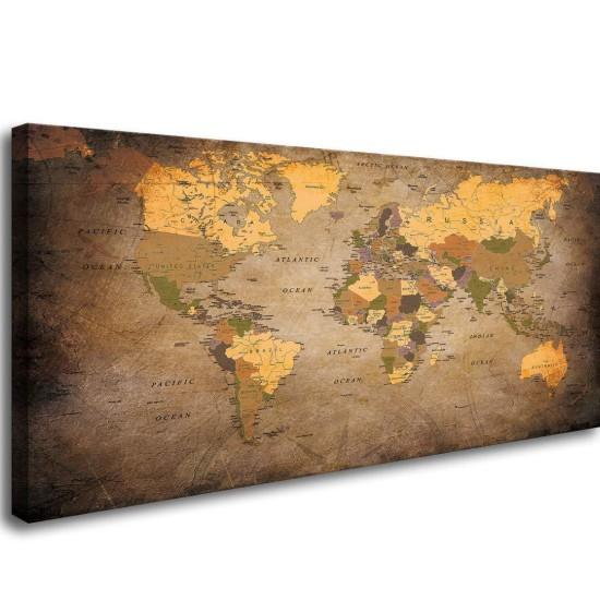 Dekoratif Dünya Haritası