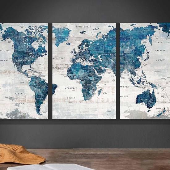 Dekoratif Dünya Haritası