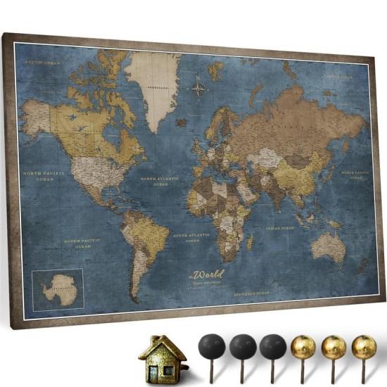 Dekoratif Dünya Haritası