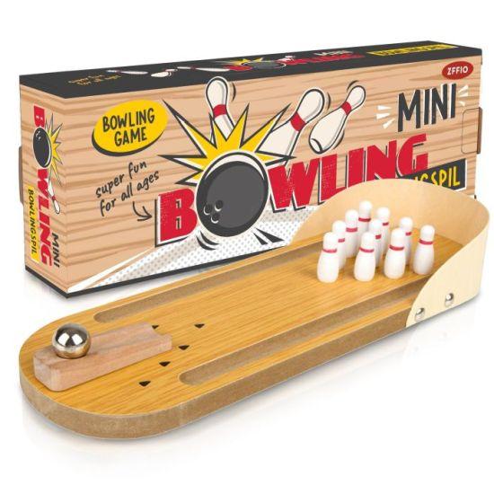 Eğlenceli Ahşap Mini Bowling Oyunu Masaüstü Hediye Seti