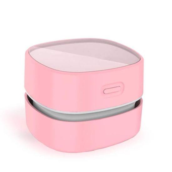 Pembe Mini Masaüstü Elektrikli Toz Toplama Süpürgesi - 400 Dakika Dayanıklı, Klavye ve Kırıntı Temizleme Özellikli Çocuk Hediyesi