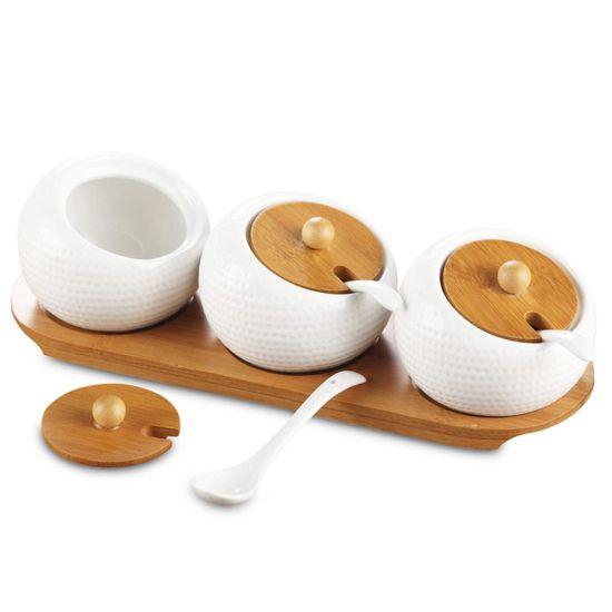 Porselen Çay Şeker Kavanozu