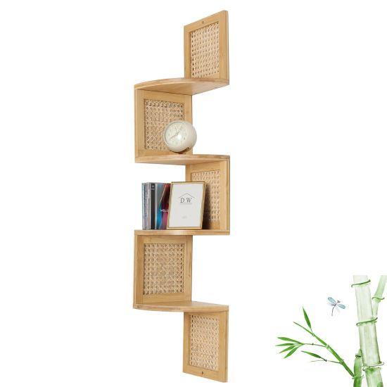 Rattan Duvar Rafı