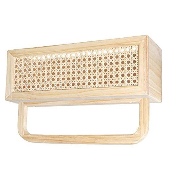 Rattan Duvar Rafı
