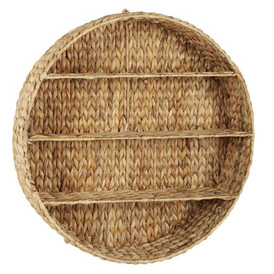 Rattan Duvar Rafı