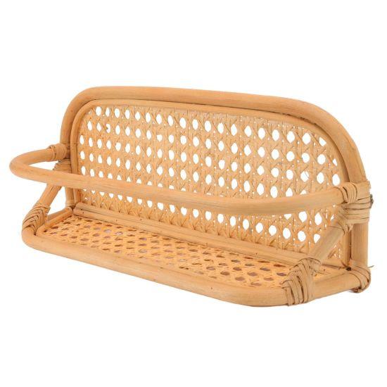 Rattan Duvar Rafı