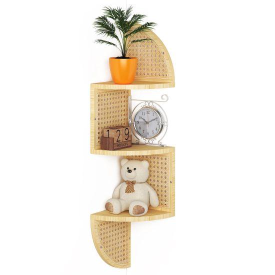 Rattan Duvar Rafı