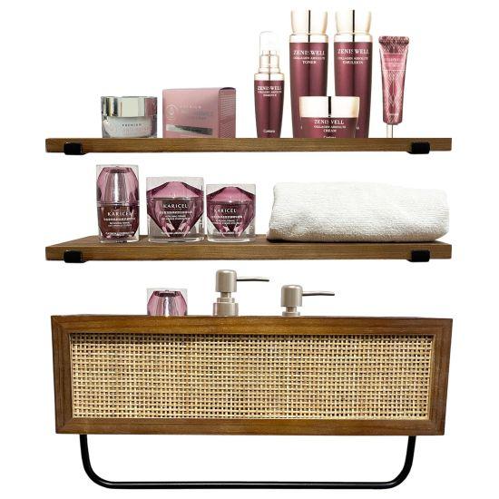 Rattan Duvar Rafı