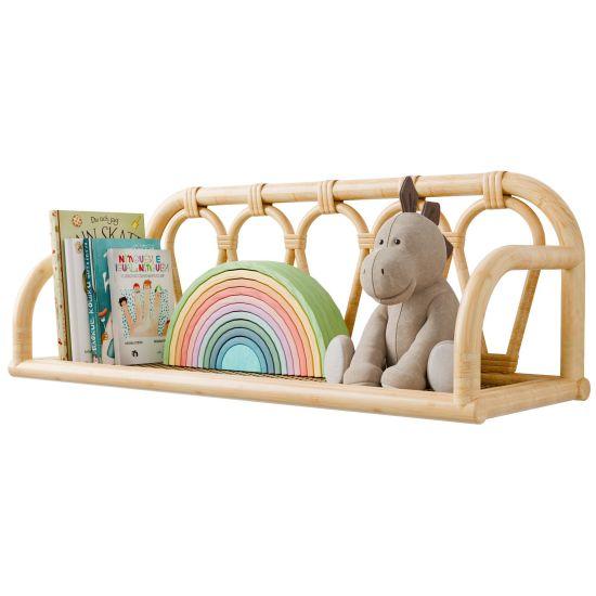Rattan Duvar Rafı