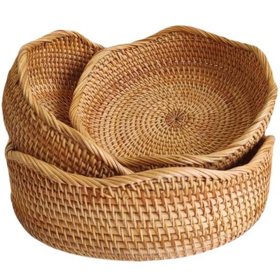 Rattan Ekmek Sepeti