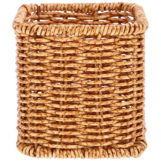 Doğal Rattan Örgü Desenli Çok Amaçlı Masa Organizatörü .