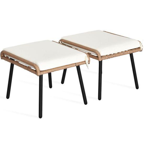 Rattan Puf