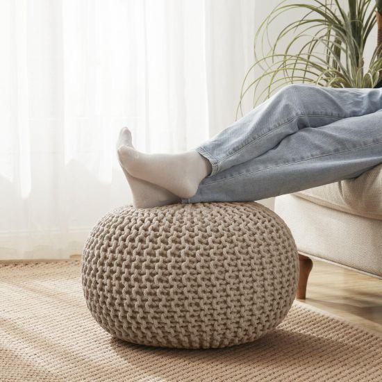 Rattan Puf