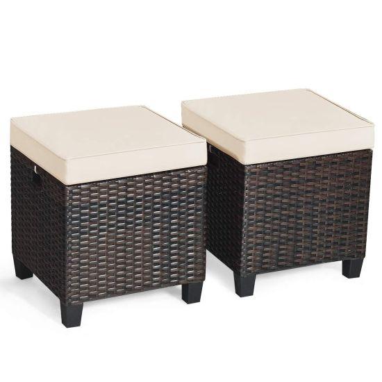 Rattan Puf