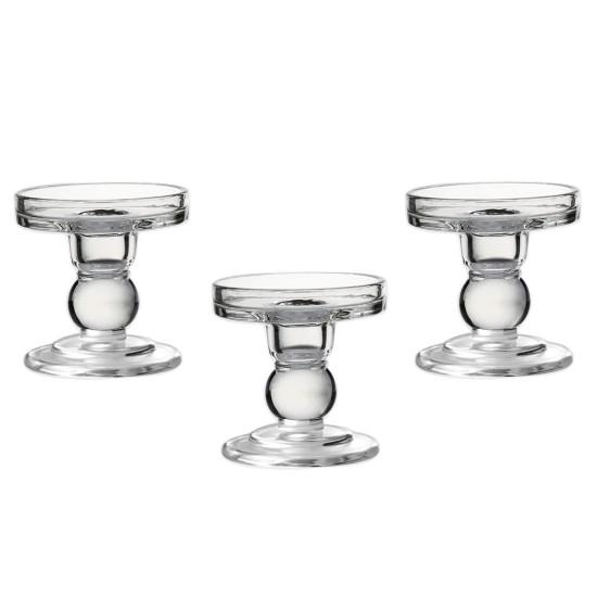 3lü Cam Şamdan Mumluk