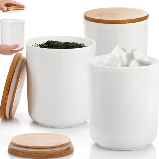 3'lü Porselen Kavanoz