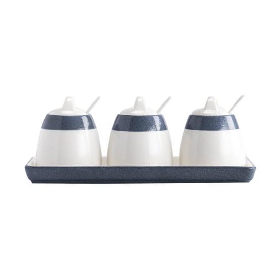 3'lü Porselen Kavanoz