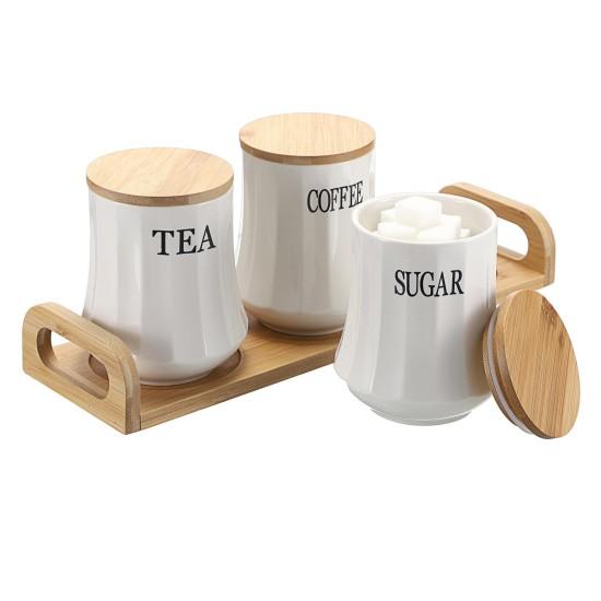 3'lü Porselen Kavanoz