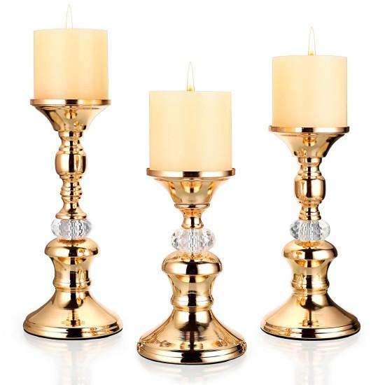 3lü Şamdan Mumluk Gold