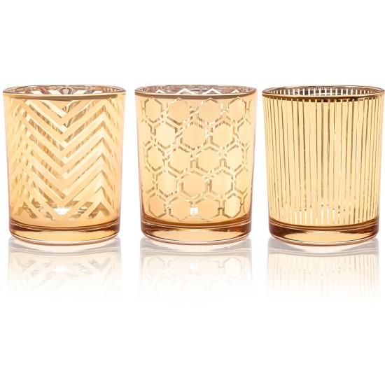 3lü Şamdan Mumluk Gold