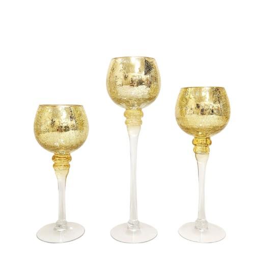 3lü Şamdan Mumluk Gold