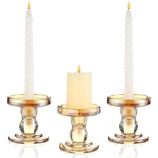 3lü Şamdan Mumluk Gold