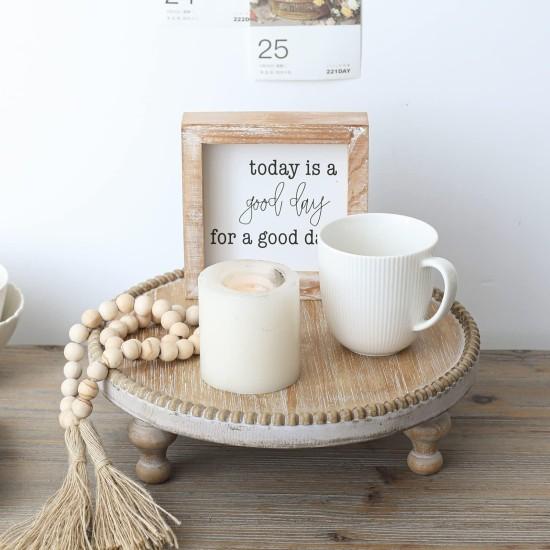 Ahşap Ayaklı Sunumluk