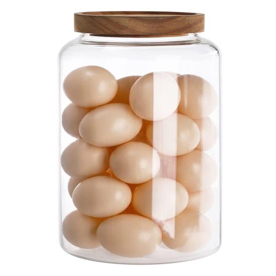 Ahşap Kapaklı Cam Kavanoz