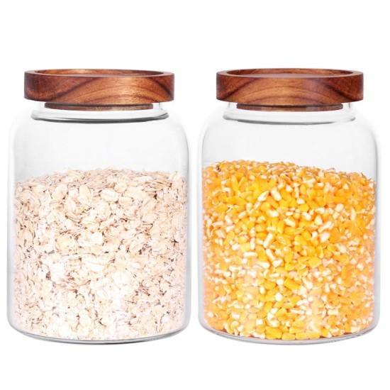 Ahşap Kapaklı Cam Kavanoz