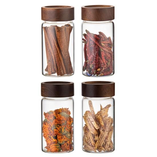 Ahşap Kapaklı Cam Kavanoz