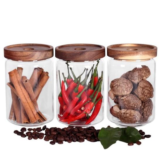 Ahşap Kapaklı Cam Kavanoz