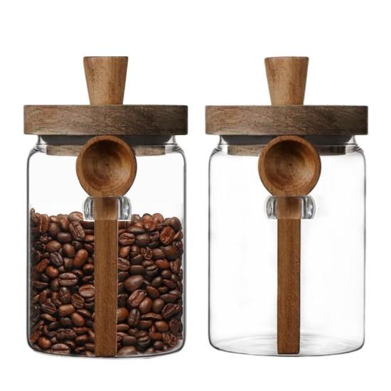 Ahşap Kapaklı Cam Kavanoz