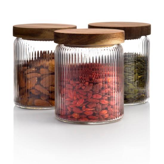 Ahşap Kapaklı Cam Kavanoz