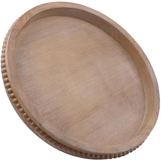 Ahşap Yuvarlak Tepsi