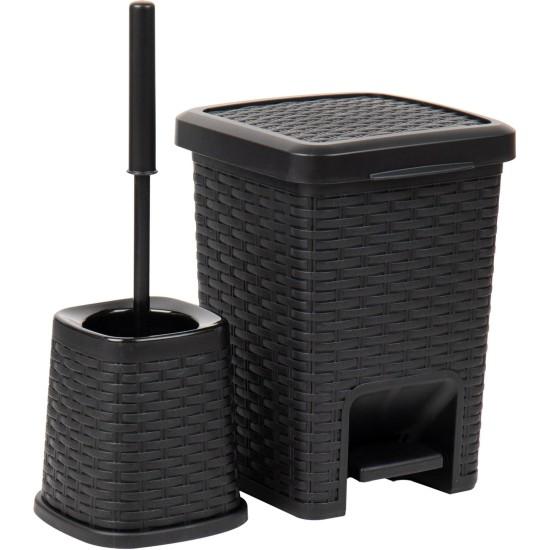Banyo Çöp Kovası Fırça Seti
