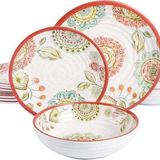Çiçek Desenli Yemek Takımı