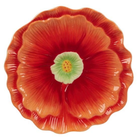 Çiçekli Servis Tabağı