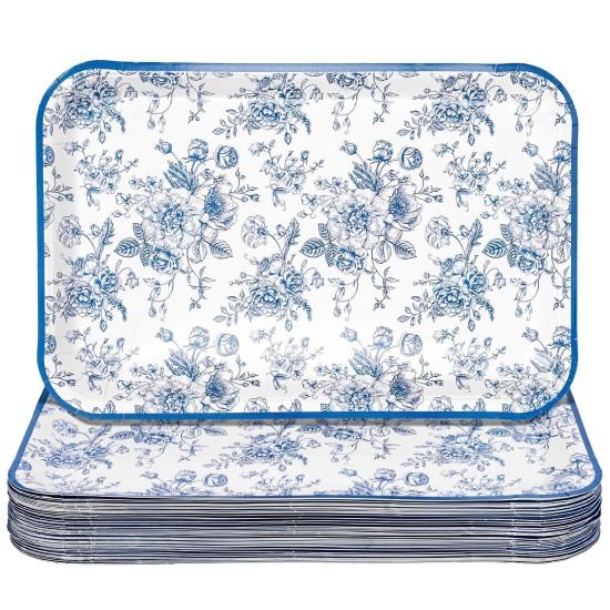 Çiçekli Servis Tabağı