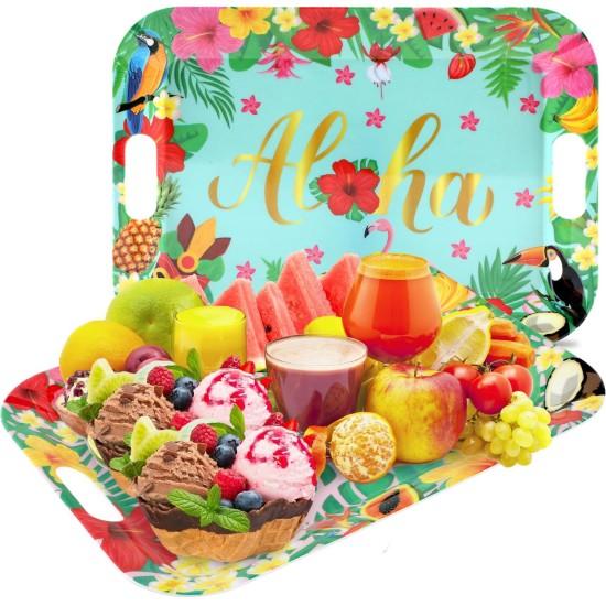 Çiçekli Servis Tabağı