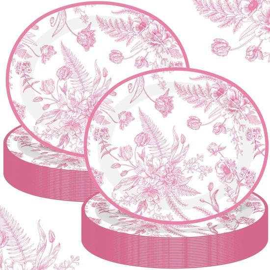 Çiçekli Servis Tabağı