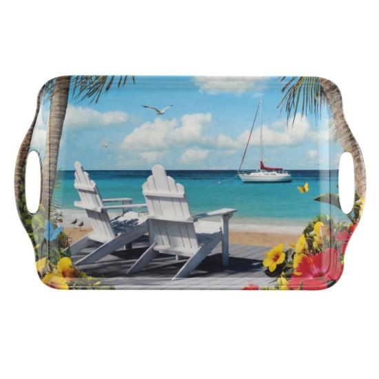 Çiçekli Servis Tabağı